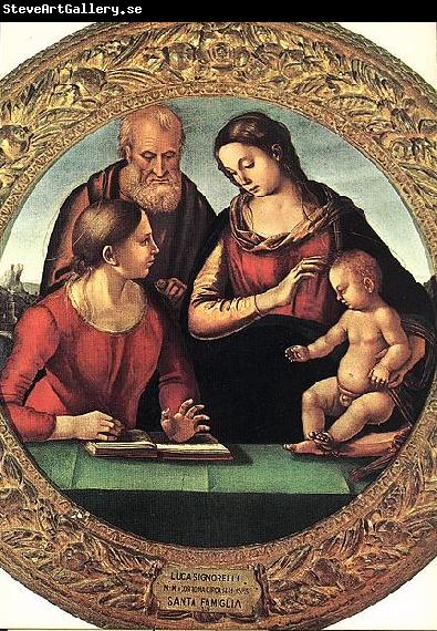 Luca Signorelli The Holy Family with Saint